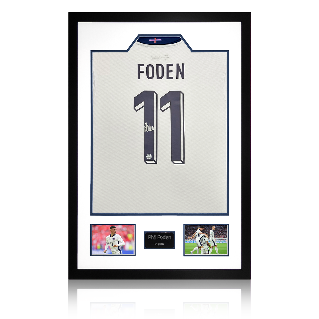 Phil Foden Signed England 2024 Shirt Premium Frame