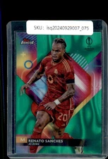 2024 Topps Finest UEFA Club Competitions Renato Sanches /99 Green Lava #100