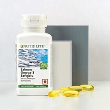 3xAmway Nutrilite Salmon Omega-3 per un cuore sano (180 capsule molli) +...