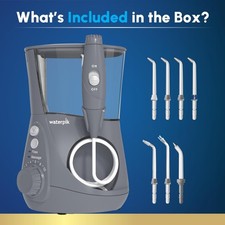 Waterpik Aquarius Water Flosser WP-667 1 Count Gray 10 Settings 7 Tips