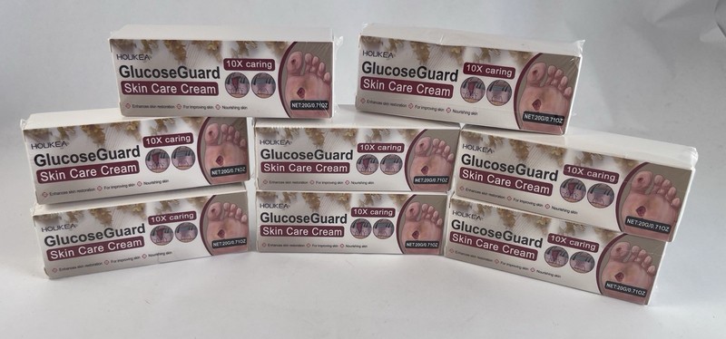 Glucoseguard Skin Rescue Cream, Foot Care - Keep Feet Healthy - Set Of 8 Tubes!!