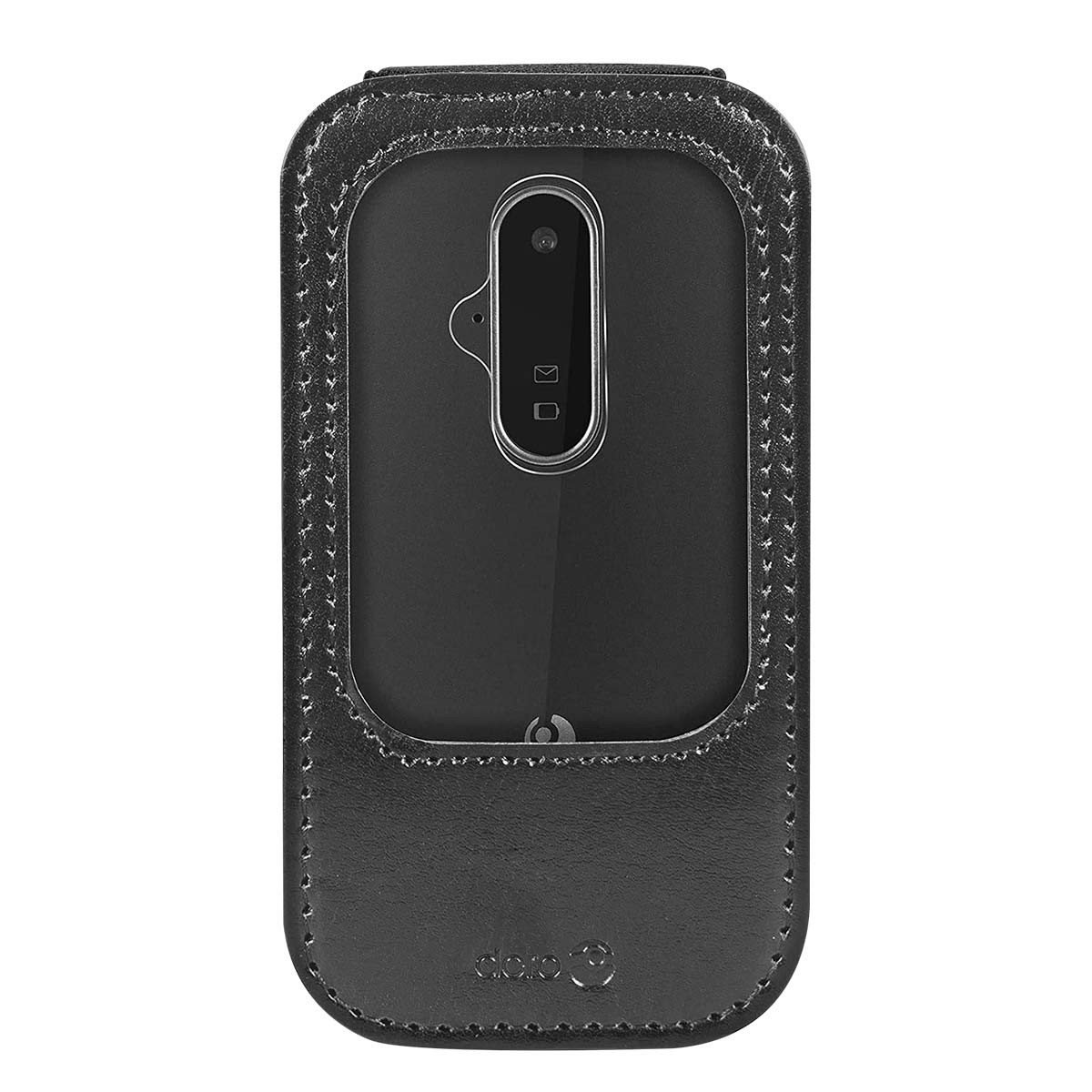 Protection folio Doro en cuir véritable de haute qualité fine et élégante marron