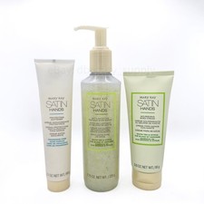 Mary Kay Satin Hands 3-Pc Hand Cream Scrub Lotion Set White Tea Citrus