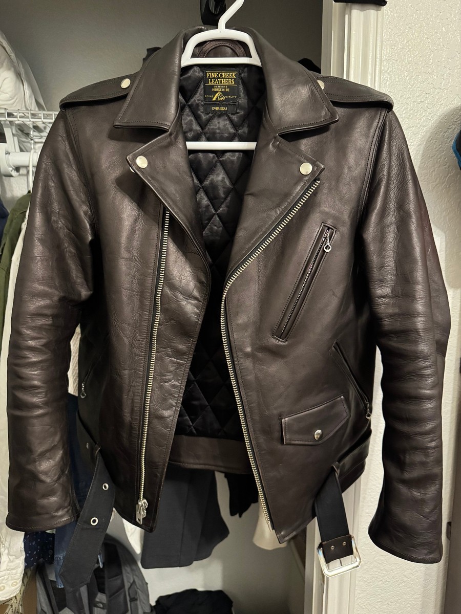 Fine Creek Leathers Leon Jacket Shinki Horsehide Used Size 42