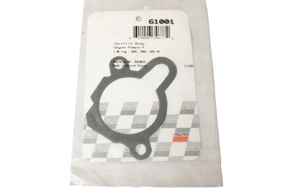 Junta de carrocería del acelerador FelPro apta para Mitsubishi Eclipse 1995-99 4 cilindros 2,0 L parte 61001 Foto 2 de 4