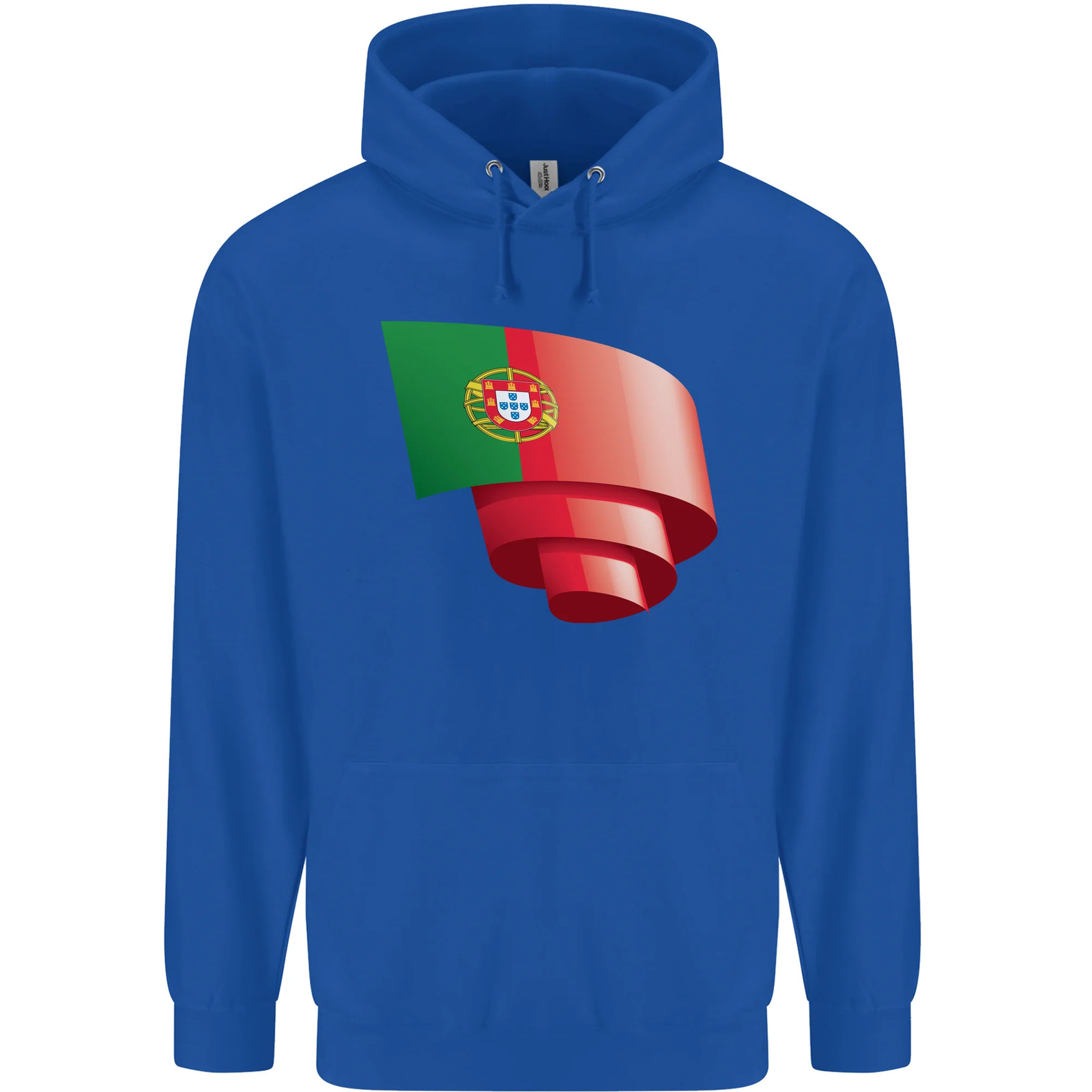 Curled Portugal Flag Portugese Day Football Childrens Kids Hoodie image 9