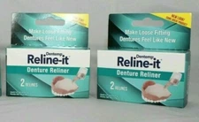 Dentemp Reline-it Denture Reliner  2 Relines (Pack Of 2 Boxes)
