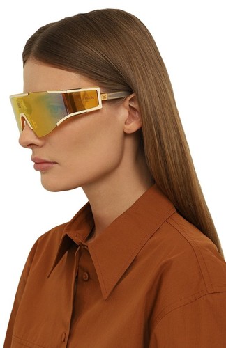NEW BALMAIN FLECHE BPS-138B UNISEX GOLD/BONE SUNGLASSES - Picture 2 of 5