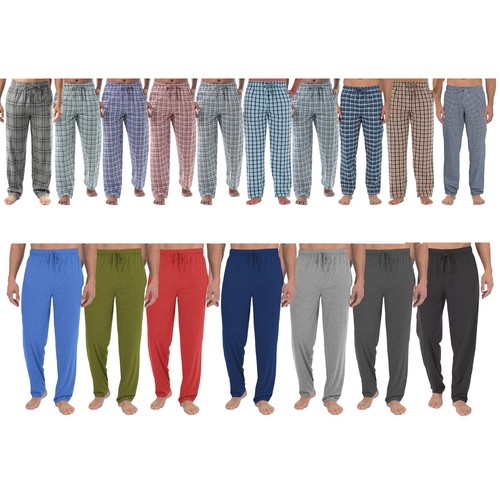 Men's Ultra-Soft Cozy Comfort Stylish Plaid Loungewear Pajama Sleepwear Pants - Picture 4 of 27