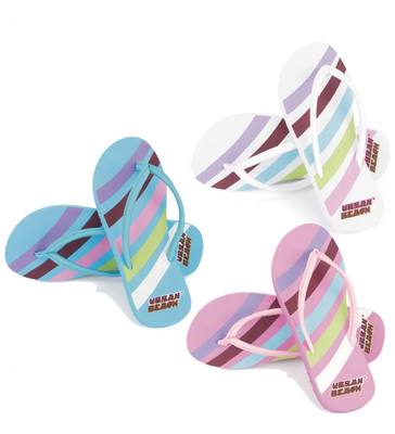 Swoosh Urban Beach Marken Kinder Flip Flops Schuhe Mädchen gestreift Bonbon Streifen