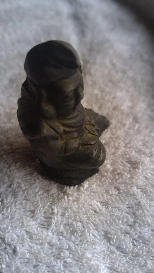 Ebisu Daikokuten Bronze Sculpture Statue - MAN WITH FISH - Image 2 of 4