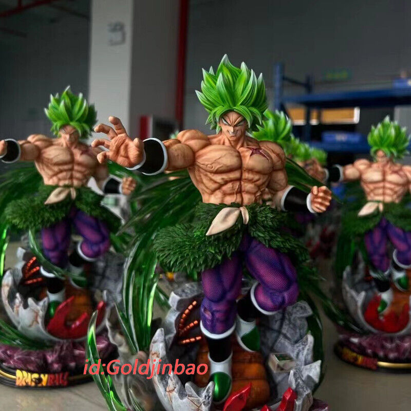 Dragon Ball Z Action Figures Toys Broly Green Power Anime Dragon Ball Super  Broly Led Lights