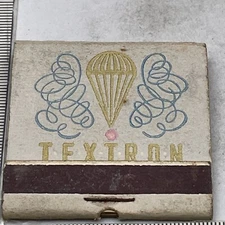 Rare Matchbook  Textron. Makers Of Textron  Home Fashions Menswear  gmg  foxing