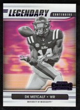 D.K. Metcalf 2021 Panini Contenders Draft Picks Legendary Contenders Purple #14 