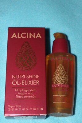 50ml ALCINA ÖL-ELIXIER  ''NUTRI SHINE'' HAARÖL MIT ARGANÖL+SPENDER-PUMPE