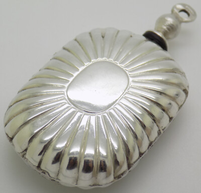 Vintage Italienische 800 Silber Florentine Parfum Flasche Nutzbar Florence 1980s