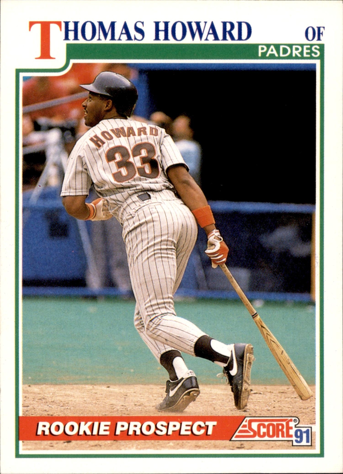 Thomas Howard #335 1991 Score