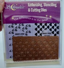 Spellbinders Flowers Hearts Die Cut Emboss Stencil Set in CD