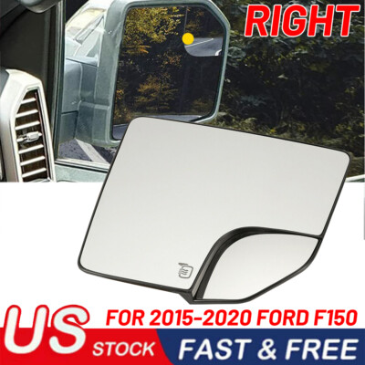 RIGHT PASSENGER SIDE MIRROR GLASS REPLACEMENT FIT FOR 2015-2020 FORD F150 PICKUP