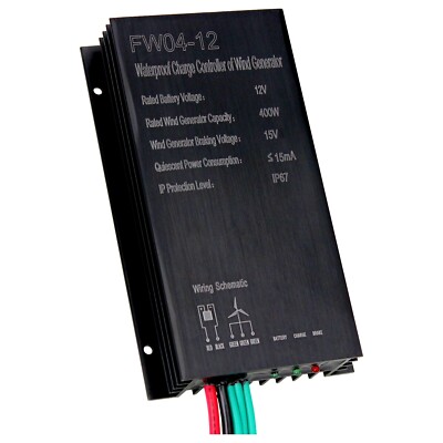 400W 12V Wasserdichter Windladeregler für 12V Windkraftanlagen bis 400W