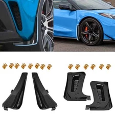 4PCS Carbon Fiber Extended Splash Mud Guard Flap For Corvette C8 Z06 2023-2025