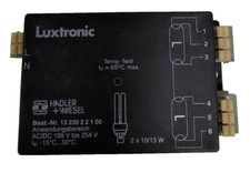 Luxtronic EVG Vorschaltger&auml;t 2x 10/13W AC/DC 198-254V  -15 bis 50&prime;C  2 pcs #B4