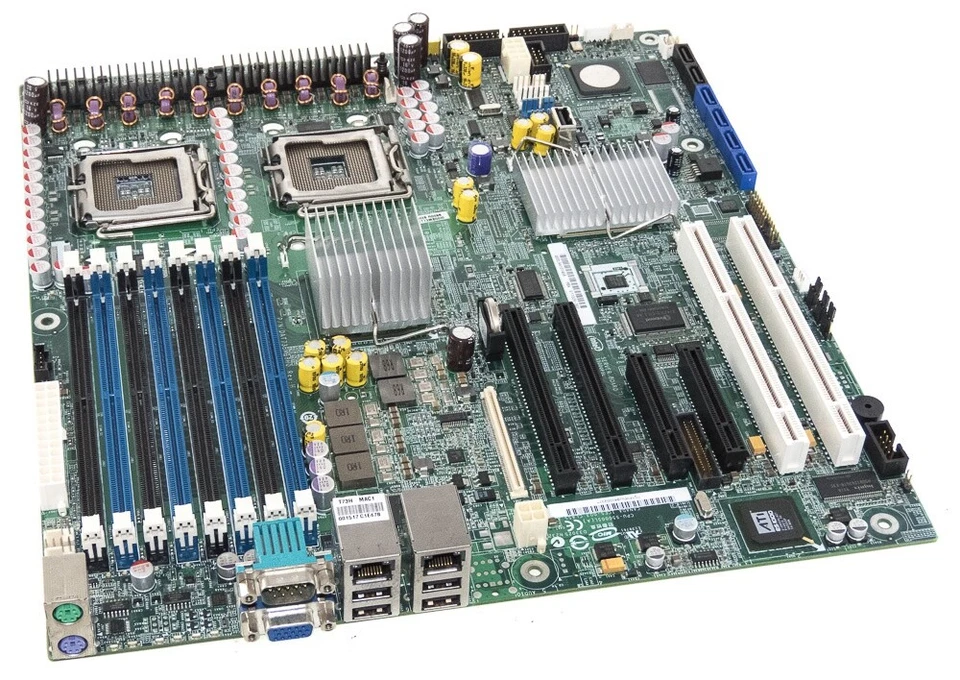 Intel S5000PSL 2x LGA771 8x DDR2 SAS E11025-302 S5000PSLSASR - Image 2 of 2