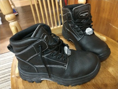 memory foam steel toe work boots