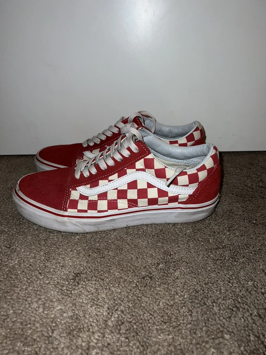 Old skool top red checkerboard