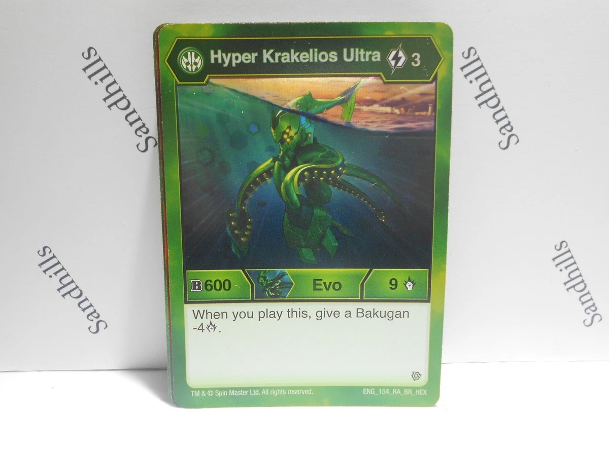Bakugan Hyper Krakelios Ultra Card Evo Resurgence ENG 158 RA BR HEX