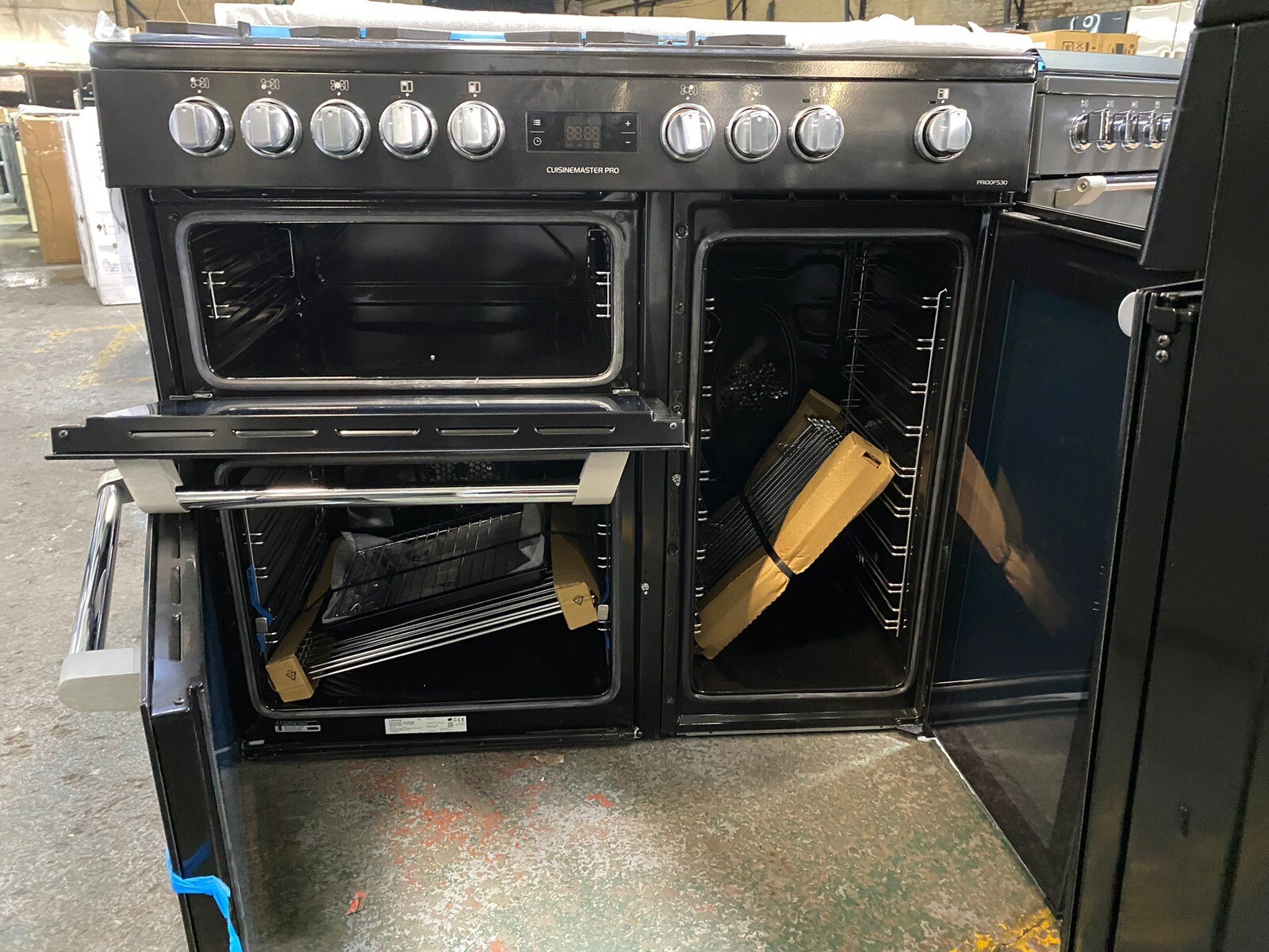 LEISURE PR100F530K 100 cm Dual Fuel Range Cooker Black eBay