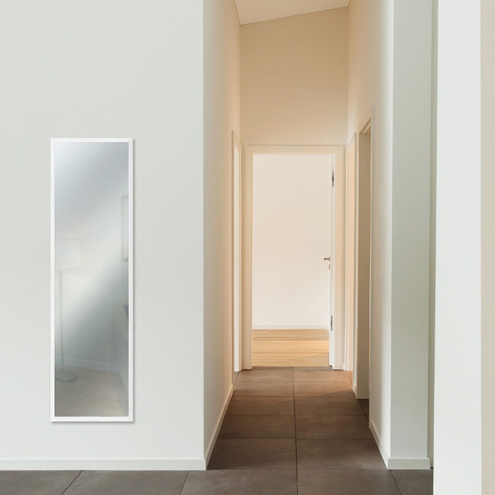 Memory Box Spazzolato Nero Doppio Passepartout Cornice Per Foto/immagini/poster Con Vero Vetro - Bianco Su Passepartout Nero - A3 Per Foto Di A4 - Foto 2