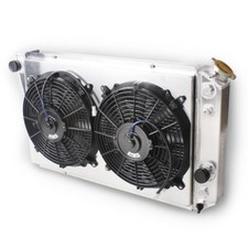 4 Rows For 82-02 Chevrolet S10 S-10 Blazer V8 Conversion Radiator Shroud Fan At