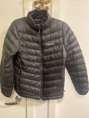 Marmot Womens Medium Black 800 Fill Goose Down Jacket *Has