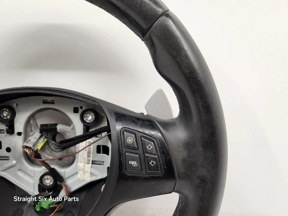 ✅ 08-13 OEM BMW M3 E90 E92 E93 DCT Volante Deportivo Cuero con Palancas de Cambio * Foto 4 de 4