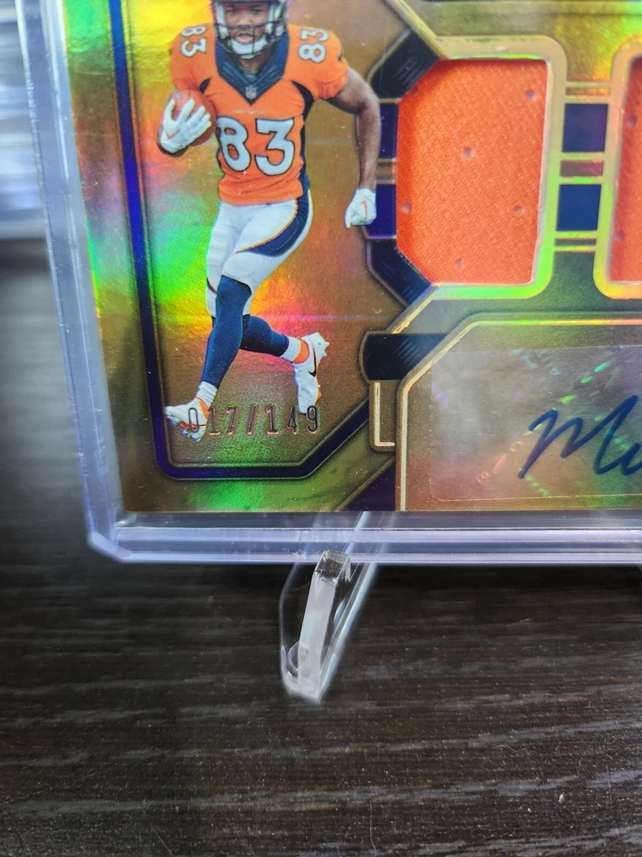 2023 Panini Gold Standard - Rookie Jersey Autographs Triple  Marvin Mims /149 - Image 3 of 3