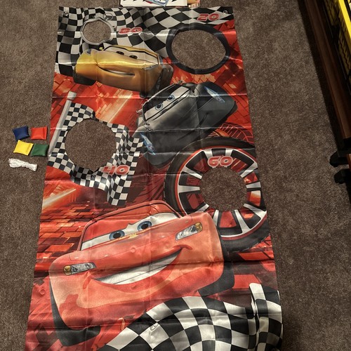 Disney Cars Party Games 2 Games Pin The Smile And Bean Bag Toss Games - Picture 5 of 5
