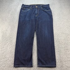 Citizens of Humanity Sid Jeans Mens 33 (33x25) Blue Straight USA Made Hemmed