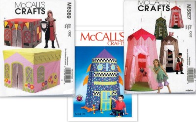 McCall's Sewing Pattern Childs Play Tent Canopy Playhouse Castle