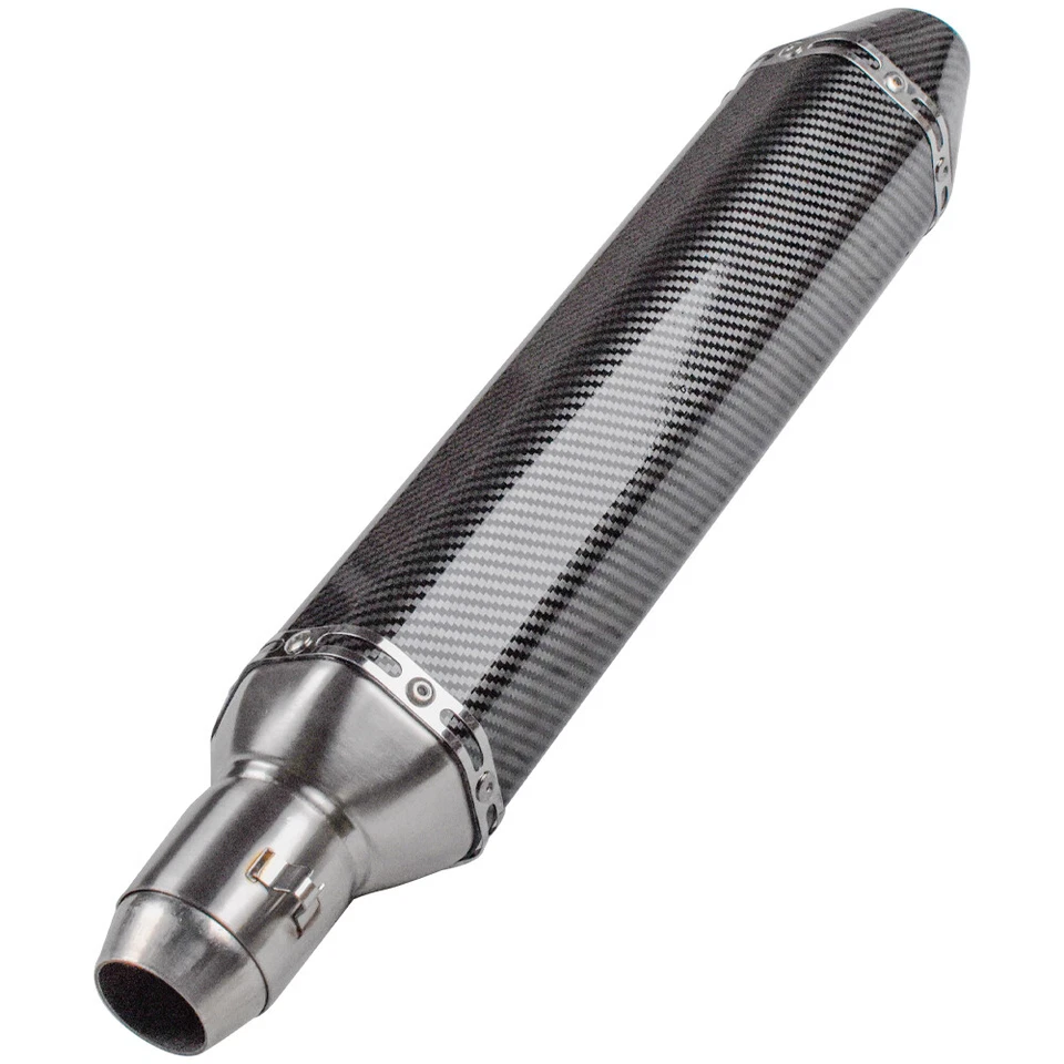 Tubo silenciador de escape universal para motocicleta ATV deslizable con silenciador DB Killer 2" Foto 3 de 4