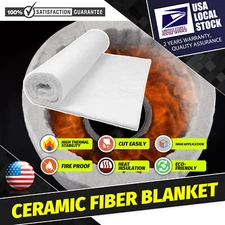 10mm Heat Shield High Temperature Mat 2500℉ Ceramic Fiber Barrier Insulation Pad