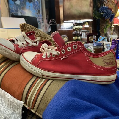Levi's Men's Classic Premium Casual Sneakers Shoes Red Size 10.5 US Trending