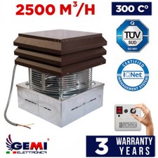 ASPIRATORE ASPIRAFUMO TIRAFUMO GEMI PER CAMINO, BARBECUE, PIZZERIA Modello BASE