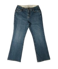 Lands' End Original Fit Classic Waist Boot Leg Denim Jeans Size 10