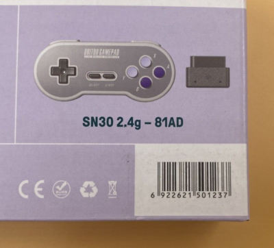 8Bitdo Sn30 2.4G Wireless Gamepad for Original SNES/SFC SN Edition