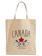 HUDSON'S BAY  HBC STRIPES CANADA CANOE MULTISTRIPE TOTE REUSABLE SHOPPING BAG