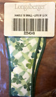 Longaberger Small Handle Tie-Lots of Luck Fabric-New!