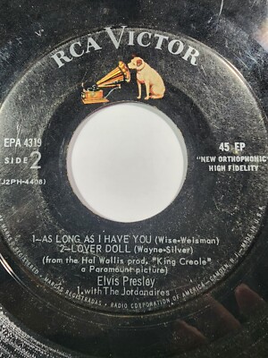 Elvis Presley King Creole/As Long As I Have You - RCA VICTOR EPA-4319 EP GOOD F8