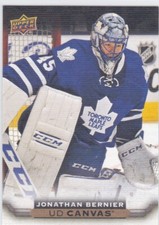 15/16 UD..JONATHAN BERNIER..CANVAS..CARD # C199..MAPLE LEAFS..FREE COMBINED SHIP