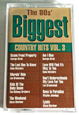 Vintage 1986 The 80s' Biggest Country Hits Vol. 3 Cassette Tape George Strait